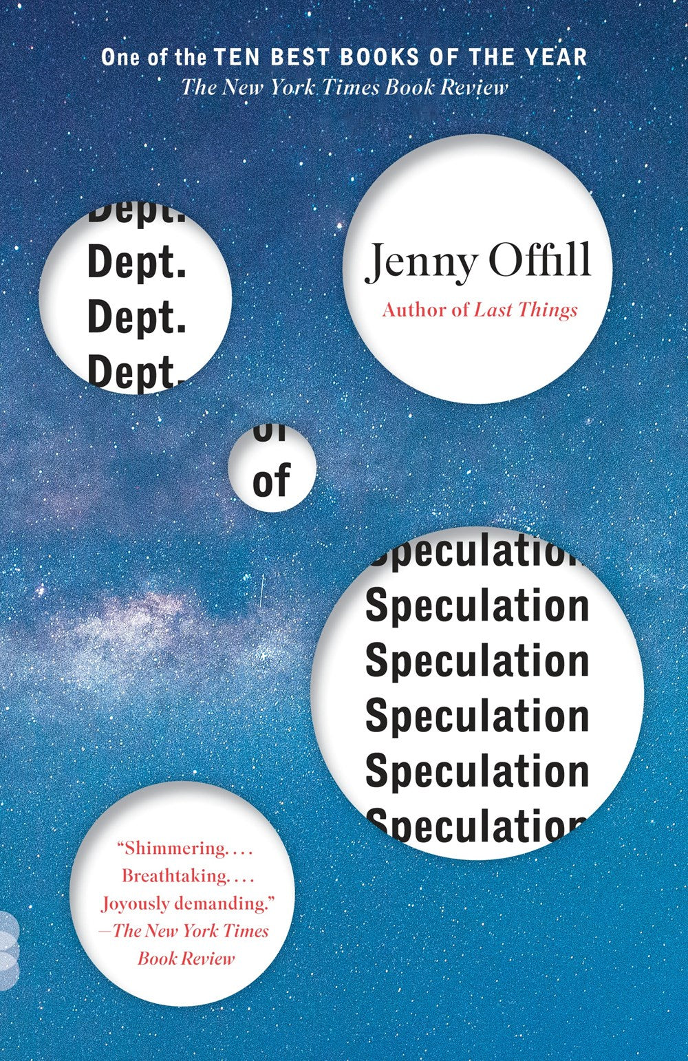Dept. of Speculation: A Novel by Jenny Offill
