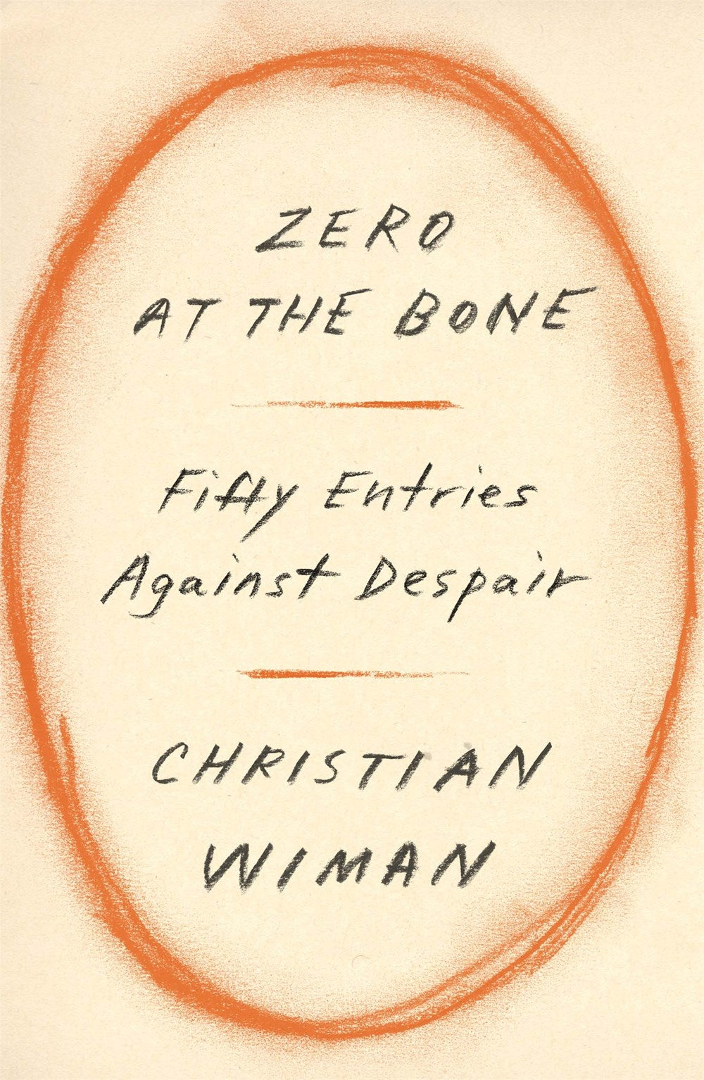Zero at the Bone: Fifty Entries Against Despair by Christian Wiman (12/5/23)